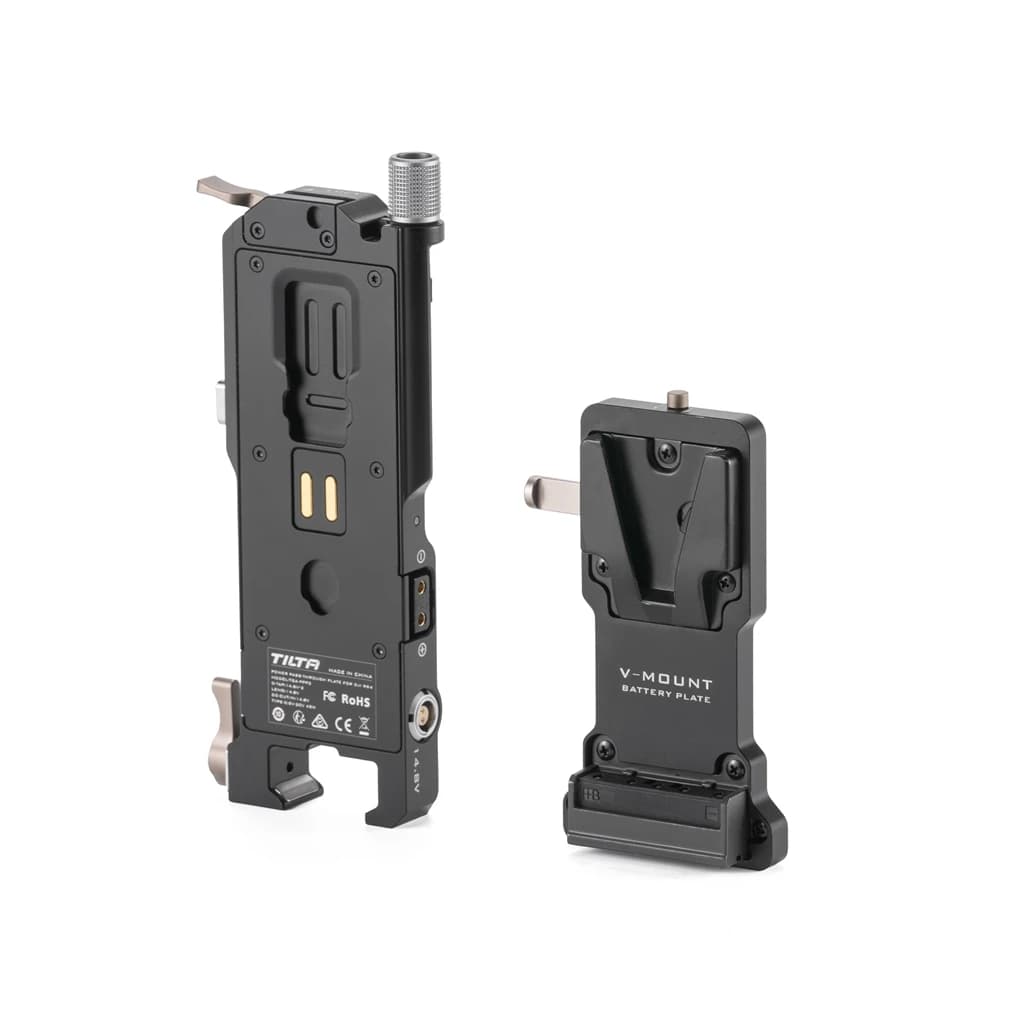 TILTA Power Pass-Through-Platte für DJI RS 3/RS 4 Pro/RS 4 Zubehör TGA-PPK3 V-Mount Akkuplatte Power-Platten-Kit Gold Mount
