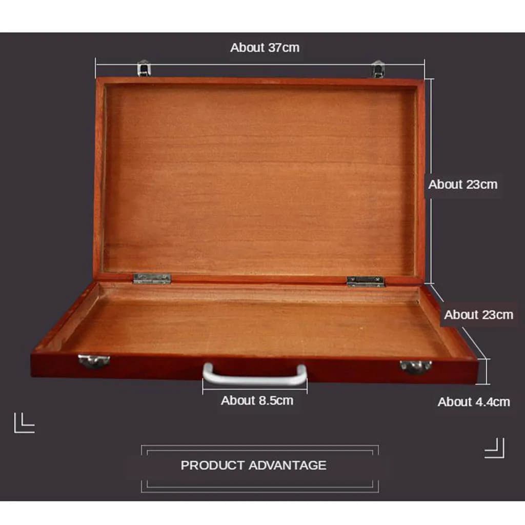 Tragbare Holz Box Schmuck Lagerung Veranstalter Halter Zeichnung Kunst Liefert Fall Caja Handwerk Stash Box Künstler Desktop Lagerung Fall