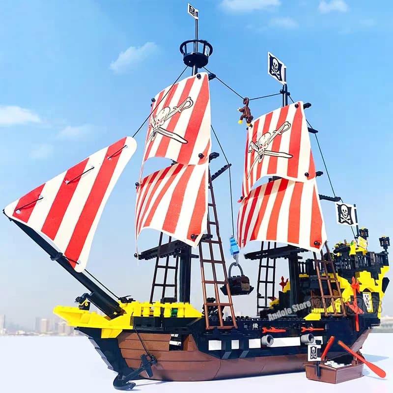 Erleuchten Sie den Baustein, Piraten und königliche Wachen, Kampfburg, 366 Stück, pädagogische Ziegel, Spielzeug für Jungen, Weihnachtsgeschenk,