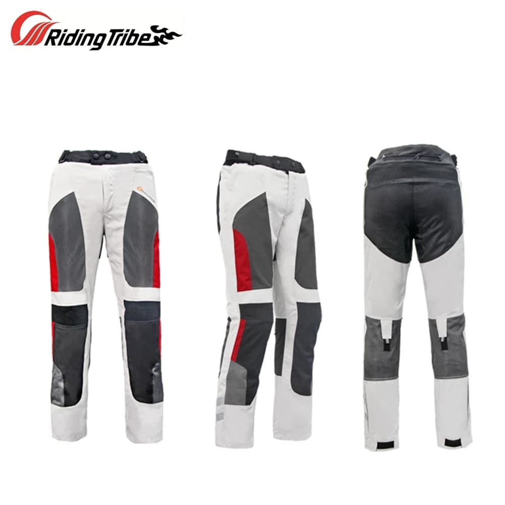 Motorradhose, Sommer, atmungsaktiv, Winter, warm, zum Motorradfahren, schützende, wasserdichte Hose mit kostenlosem Innenfutter und Knieschützern
