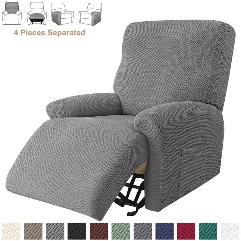 Jacquard-Stretch-Sofabezüge für Liegestühle, elastischer geteilter Sessel-Stuhlbezug, rutschfeste Stühle, Schonbezüge für das Wohnzimmer