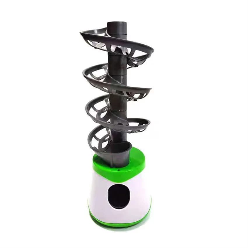 Hohe Qualität Tragbare Tischtennis Ball Pitcher Dual Netzteil Version Ping Pong Ball Roboter Pitching Maschine Für Trainer