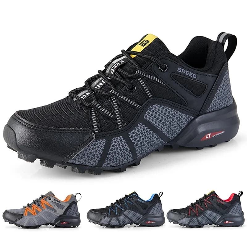 Fahrradschuhe Herrenschuhe Lockless Fahrradsportschuhe Outdoor Mountain Off-Road Leichte rutschfeste verschleißfeste Schuhe39-47
