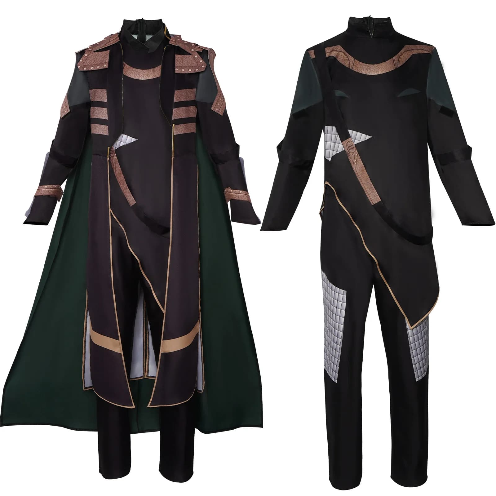 Film Loki Kostüm Cosplay Outfits Disguise Uniform Mit Cape Mantel Für Erwachsene Männer Halloween Karneval Anzüge Nach Maß