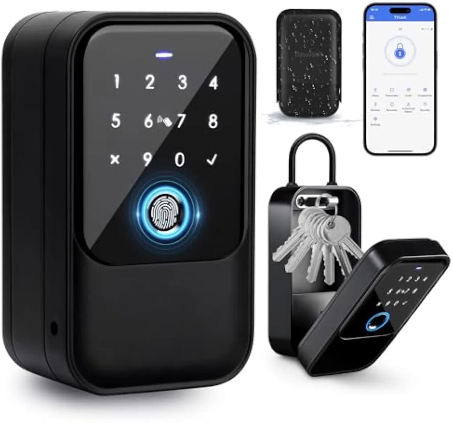 TTlock Smartkey Lock Box Home Key Wireless Smartlock Box Elektronischer Schlüsselkasten App Digitaler Code Bluetooth Key Safe Vorhängeschloss für