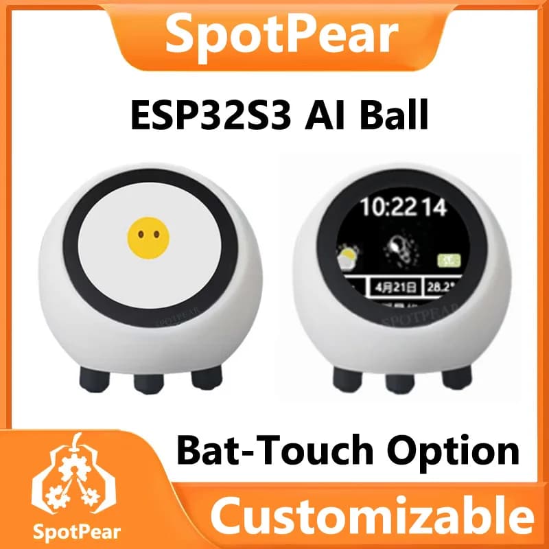 DeepSeek KI-Sprachchat-Roboter ESP32-S3 1,28-Zoll-LCD-Display N16R8 Elektronisches EYE-Display Desktop ESPHome-Assistent für XiaoZhi