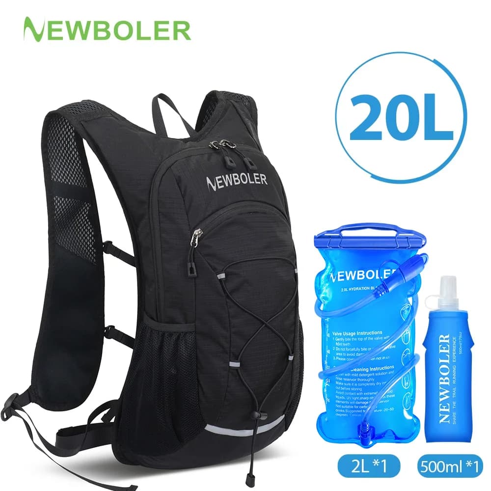 20L Radfahren Leichter Trinkrucksack Outdoor Sport Camping Klettern Bergsteigen Rucksack Reise Wasserbeutel 500ML/2L/3L