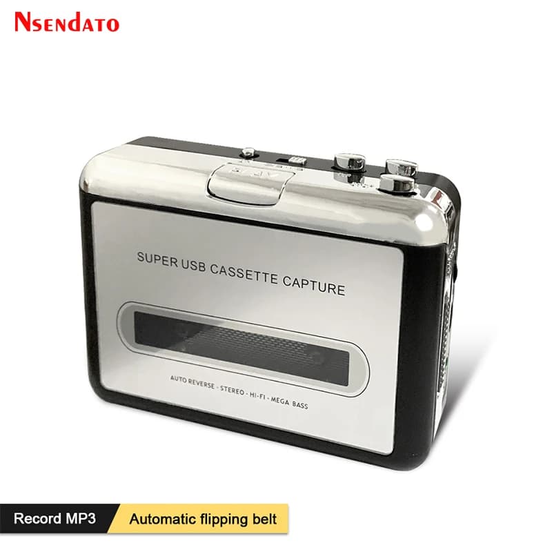 Tragbarer USB-C-Kassettenrekorder, Kassetten-zu-MP3-Konverter, Typ-C-zu-USB-Kassetten-Aufnahmegerät, Audio-Musik-Radioplayer