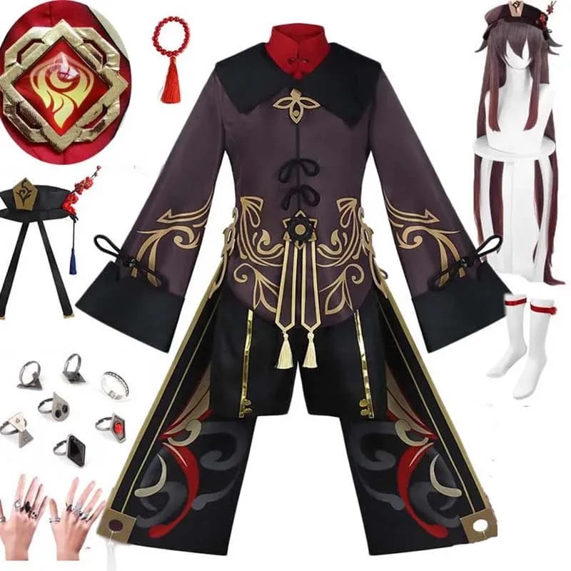 Hutao Cosplay Femme Halloween Kostüm Anime Kleidung Für Frauen Disfraz Mujer Adulta Für Erwachsene Ropa Para Hu Tao Outfits