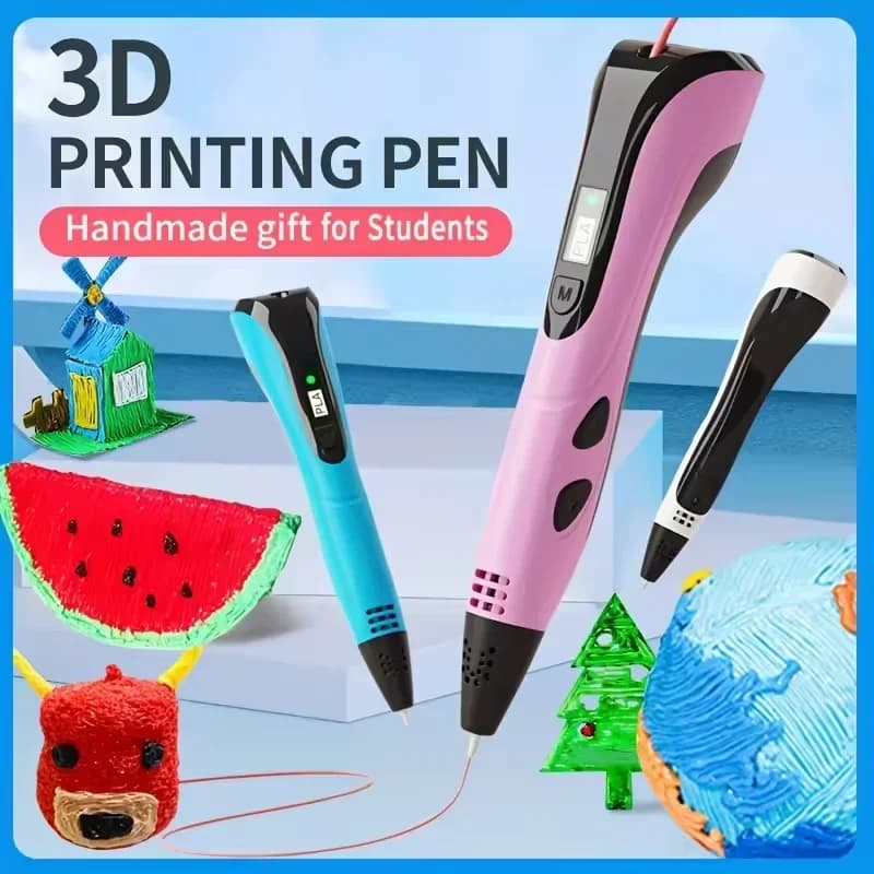 Neuer Stil 3D-Druckstift 3D-Stift-Set für Kinder mit Netzteil Pla Filament Reiseetui Geburtstag Weihnachtsgeschenk für Kinder
