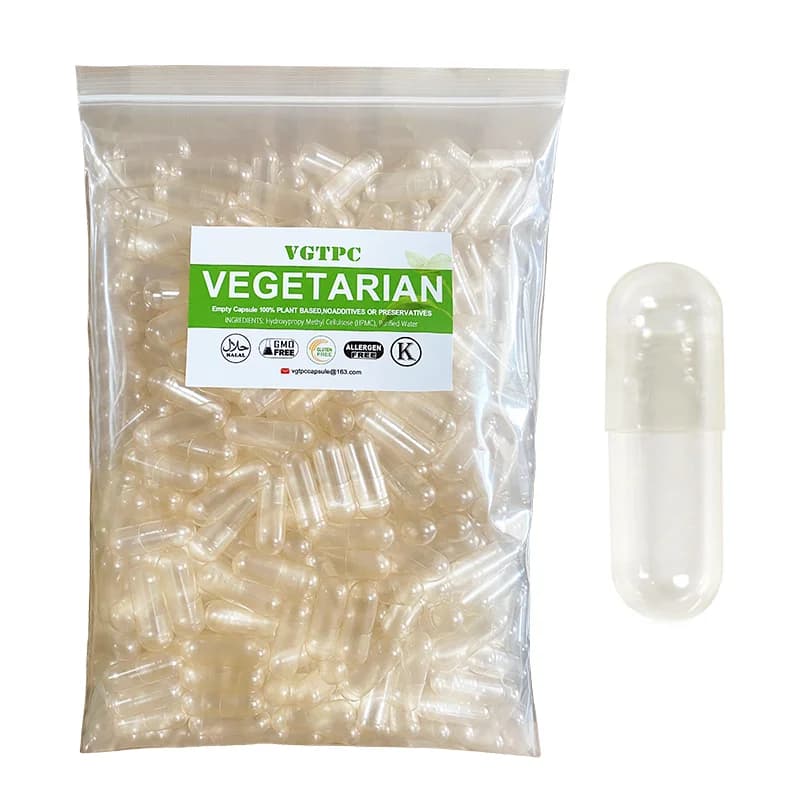 1000 Stück vegetarische leere Pillenkapseln, Größe 00 0, hohl, getrennt, verbundenes veganes veganes, koscheres Halal, zertifizierte HPMC-Kapseln