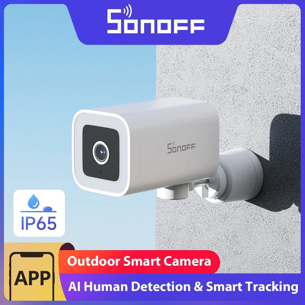 SONOFF CAM-B1P 2K HD Outdoor Smart Security Kamera AI Menschliche Erkennung IP65 Wetterfeste Smart Tracking Vollfarbe Nachtsicht