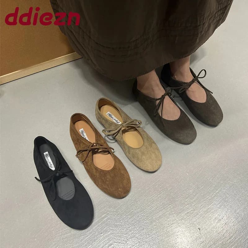 Mode Schmetterling-Knoten Frauen Wohnungen Mit Schuhe Casual Weibliche Weiche Schuhe Runde Kappe Damen Wohnungen Slip Auf Schuhe