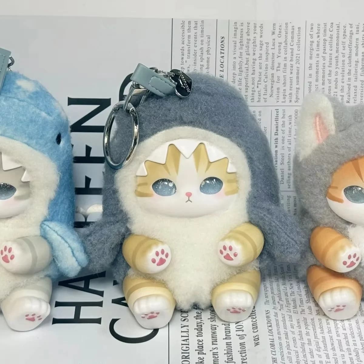 Neue Mofusand Vinyl-Serie Spielzeuge Hai-Katze Überraschungsbox Spielzeug-Ornamente für Kinder Geburtstagsgeschenk für Mädchen Anhänger Replik