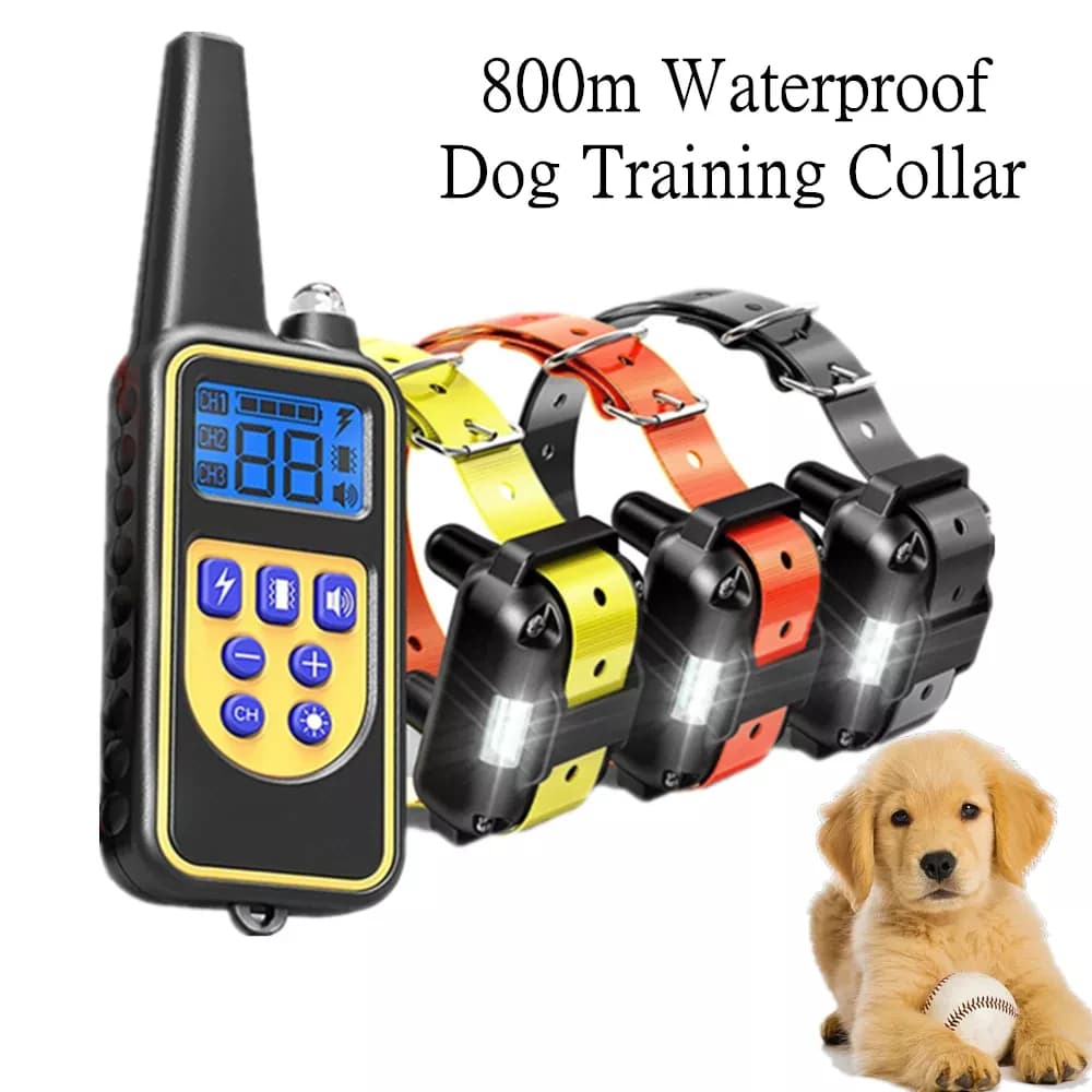 Elektrisches Hundetrainingshalsband, wasserdichtes Bellenhalsband für Haustiere mit Fernbedienung, wiederaufladbares Anti-Bell-Gerät für Hunde