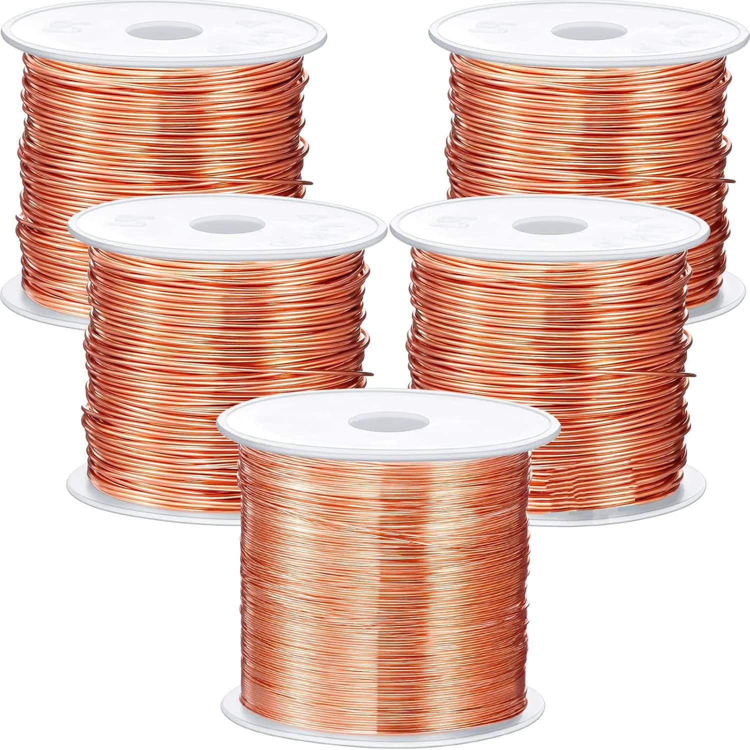 100 g emaillierter Kupferdraht, 0,1 mm–1,5 mm, hochpräziser Magnetwickeldraht für Transformatoren, Motoren, Relais, Induktivitäten (1300 m–6 m)