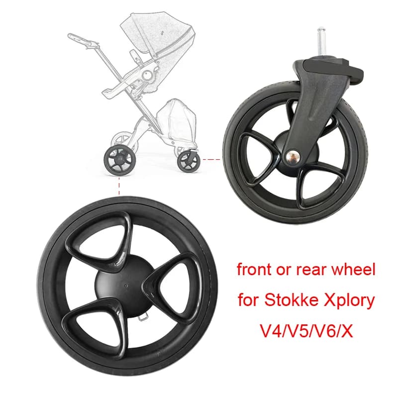 Kinderwagenrad für Stokke Xplory V4 V5 V6 X Buggy Vorder- oder Hinterrad für jedes Gelände Direkter Ersatz Baby-Buggy-Zubehör