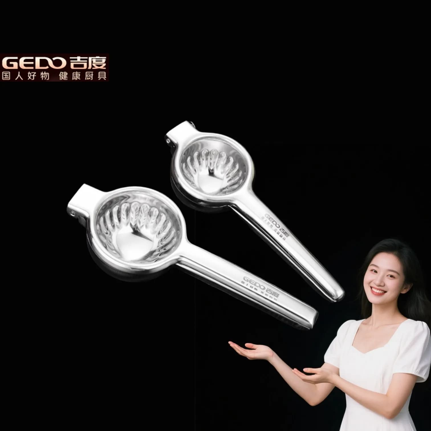 GEDO Ultra Durable Fruit Juicer Sanitär-Zitronenpresse mit ergonomischem Griff, gut polierte Oberfläche, manueller Orangensaftbereiter