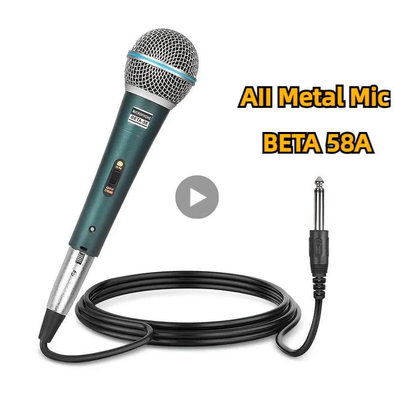 Kabelgebundenes professionelles dynamisches Mikrofon für PC, Karaoke-Maschine, System, Soundraum, Gaming, Gamer, Audio, Gesang, Live-Streaming-Kits