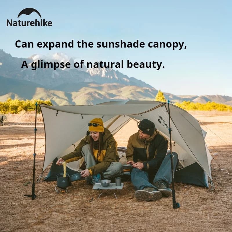 Naturehike Mongar UL Campingzelt für 1–2 Personen, 15D-Nylon, 3-Jahreszeiten-Zelt, ultraleicht, tragbar, wasserdicht, Reisezelt
