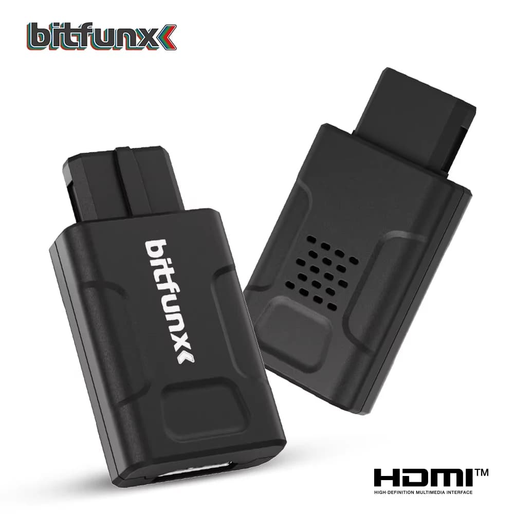 Bitfunx Mini 720P 1080P HDMI ™   Adapter 16:9/4:3 Auto S-Video Composite für N64 SNES SFC NGC Spielekonsolen