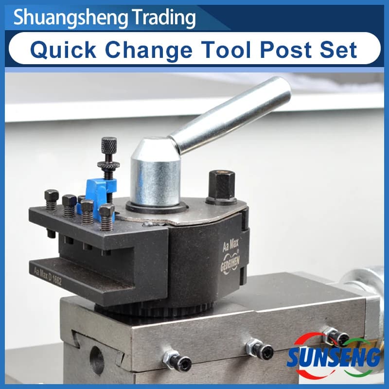 Das europäische Schnellwechsel-Werkzeughalter-Set Aa Pro/Plus/Max QCTP eignet sich für Drehmaschinen mit einem Durchmesser von 120–220 mm