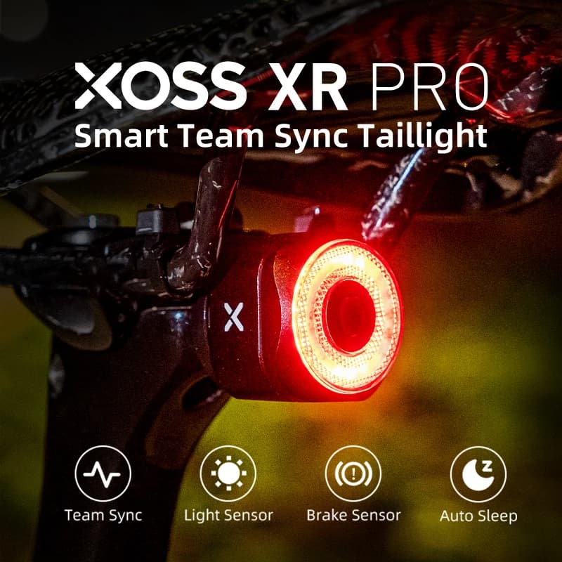 Wahl XOSS XR Pro Rücklicht XRpro Team Sync Auto Brake Sensing Fahrrad Rücklicht Licht LED wiederaufladbar wasserdicht Radfahren