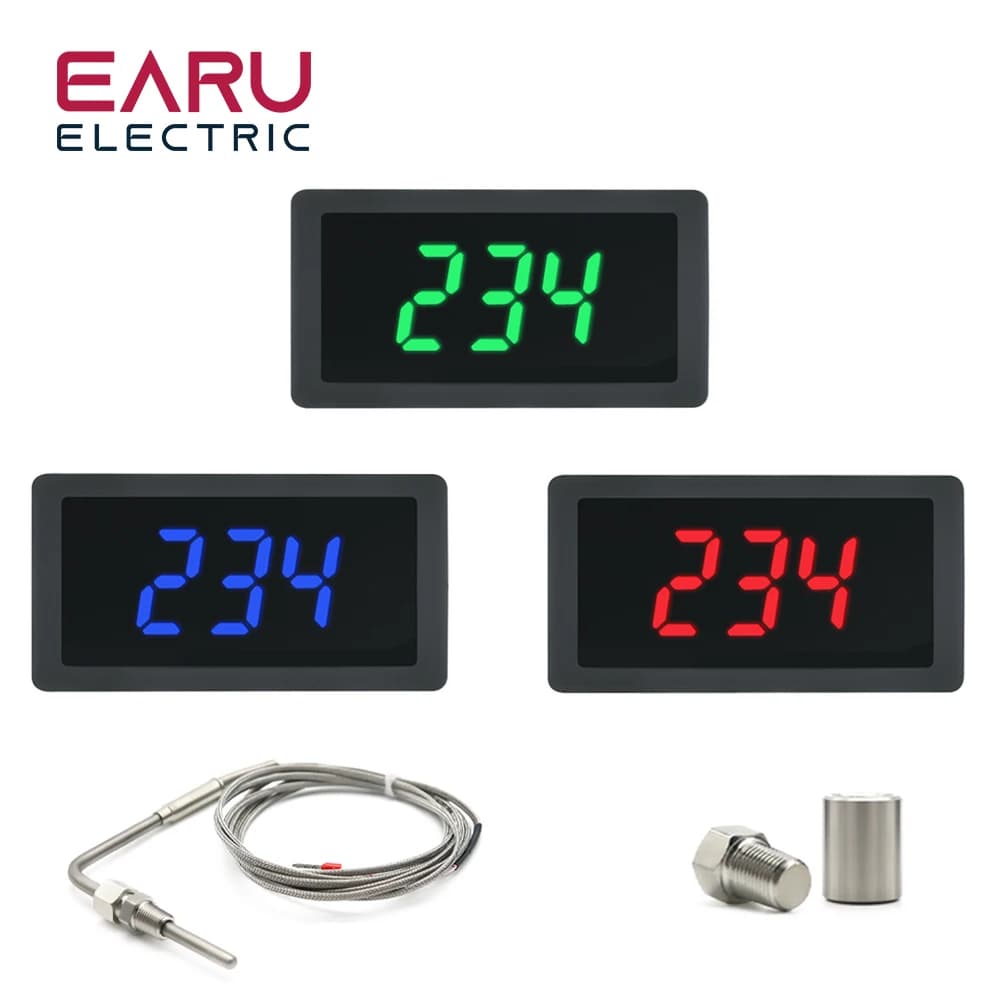 LED-Digitalthermometer mit AGT-Temperatursensor, Schweißbund-Kombi-Set in Fahrenheit Celsius, verstellbar, universell einsetzbar, PT100 K