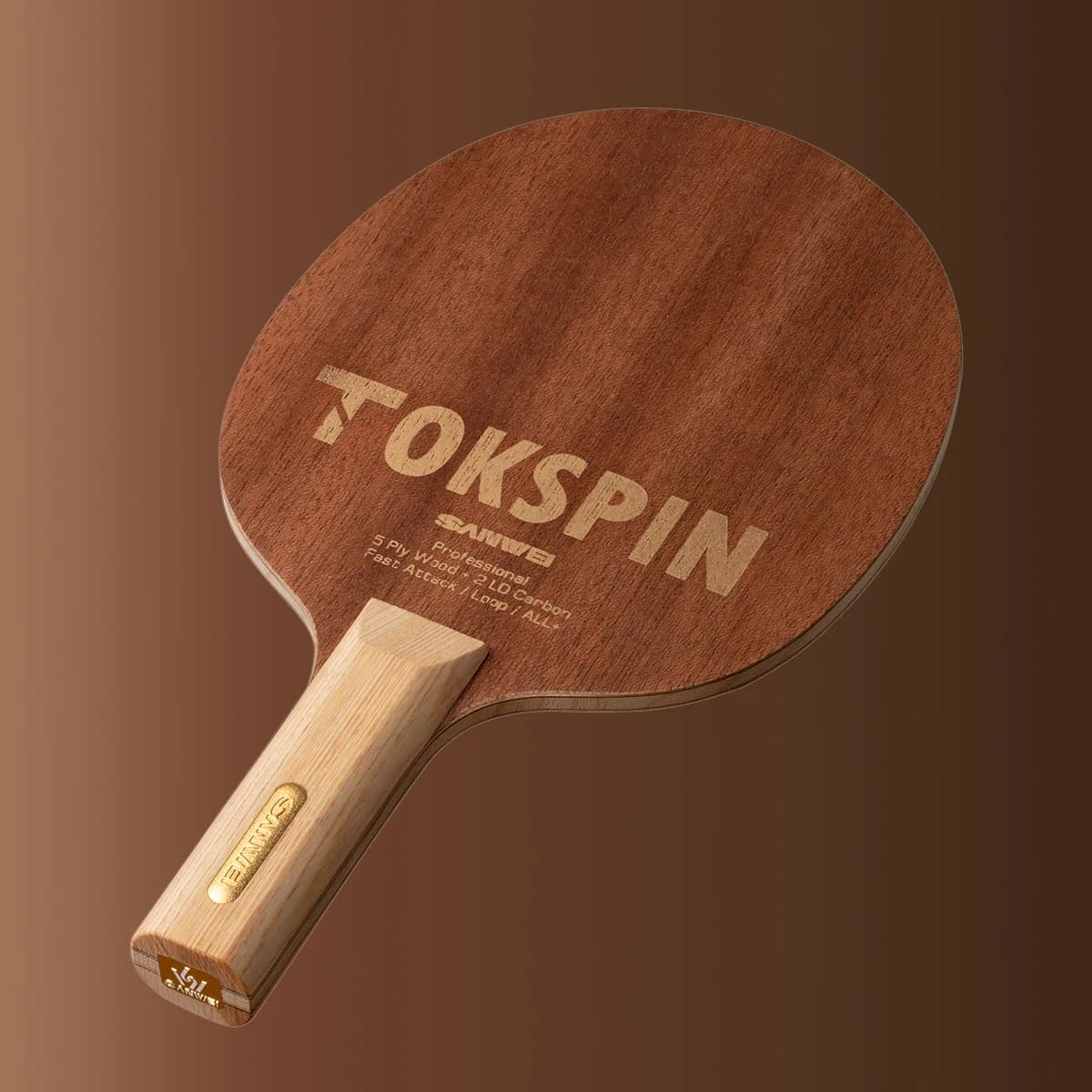 SANWEI TOKSPIN Sapele Carbon Tischtennisschläger Offensiver Loop-Tischtennisschläger Ping-Pong-Schläger