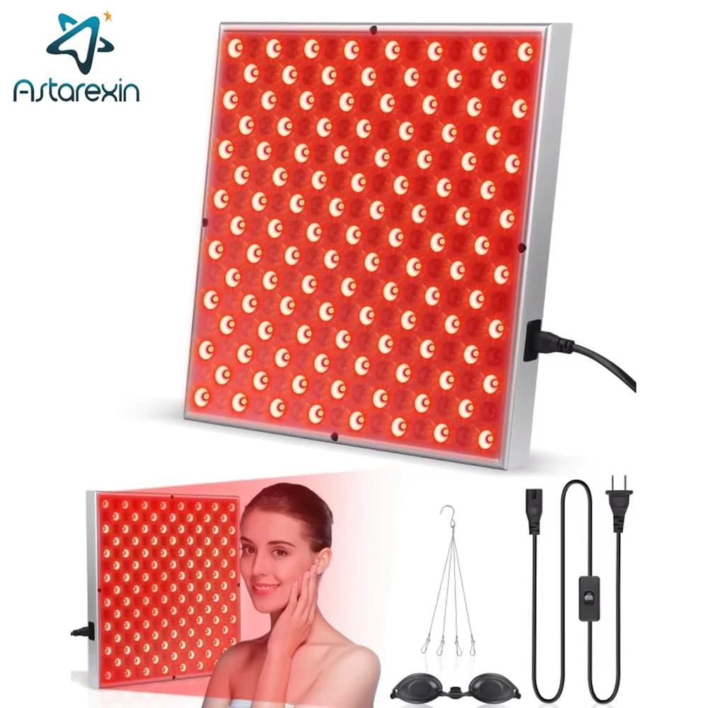 LED Rotlicht therapie Panel Lampe für Gesicht Anti-Aging-Hautpflege Schönheit 225 LED Licht Körper Schmerz linderung Physiotherapie-Tools
