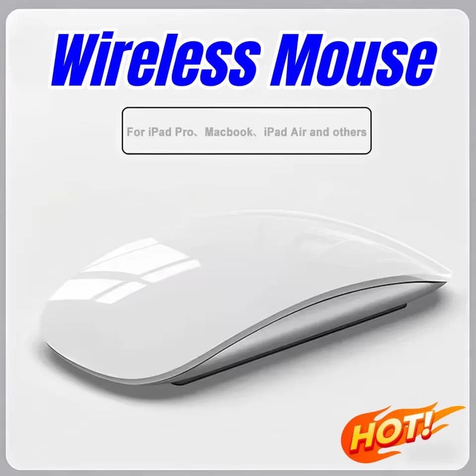 Neue kabellose Bluetooth-Magic-Computermaus, wiederaufladbar, Touch, schlank, ergonomisch, Dual-Modus, leise, PC-Maus für Apple MacBook Air
