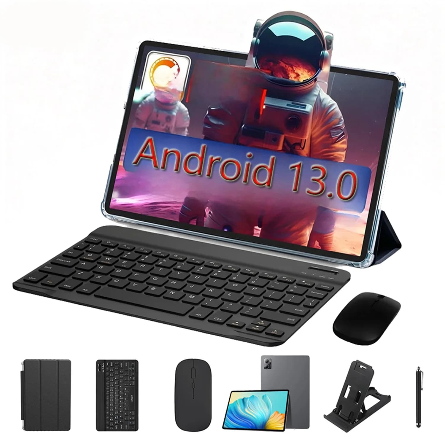 Neues Google Pad 10,1' Android-Tablet Octa-Core 8GB RAM 256GB ROM Dual-SIM-Netzwerk 4G LTE 5G Tablet-PC 8000mAh mit Tastaturhülle
