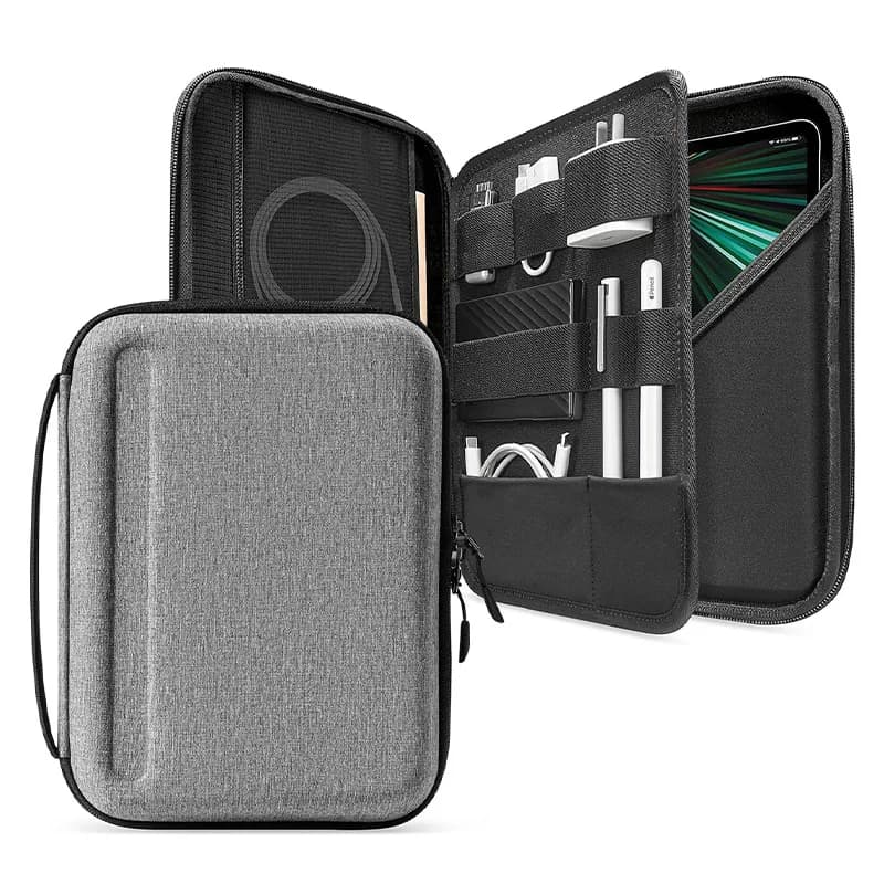 Tablet-Tasche für 2025, EVA-Tasche für 9–13 Zoll Tablet-Hülle, passend für iPad Air 11 10,9 Zoll iPad Pro 11 M4 iPad Pro 13 Innentasche