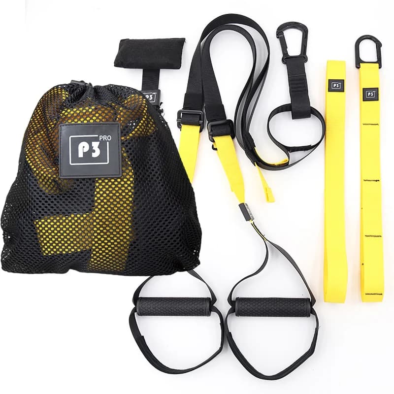 P3-2 & P3-3 Trx-Trainingsgürtel mit verstellbarer Federung – Mehrzweck-Widerstandsband für Yoga-, Fitness- und Krafttraining