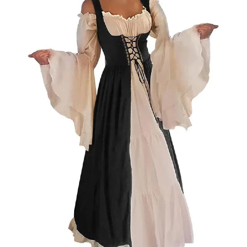 Cosplay Damen Mittelalter Renaissance Kostüm Cosplay Über Anzug Kleid Weste Victoria Prinzessin Steam Punk Strap Plus Size