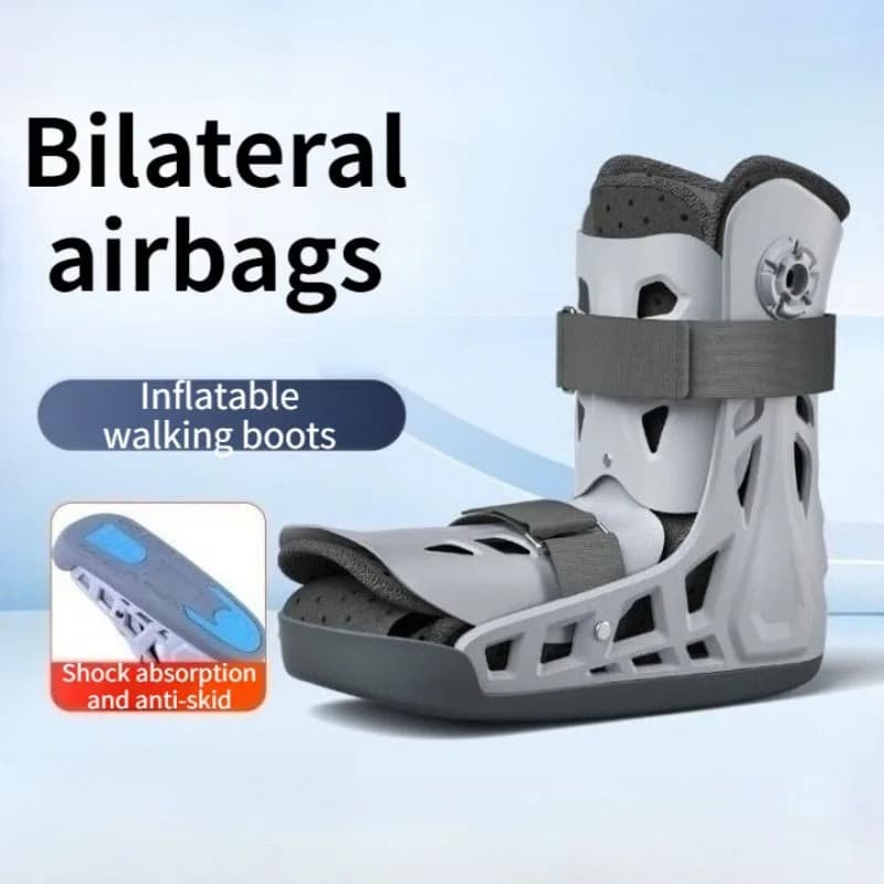 Aufblasbare Airbag-Wanderstiefel, rutschfest, stoßfest, leicht, atmungsaktiv, Wanderstiefel, hochwertiges Rehabilitationsmaterial