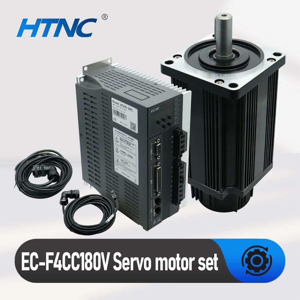 Heiße Verkäufe Servomotor 1,8 kW High Speed 3000 RPM 1800 watt Servo Motor Kit Unterstützung 5 V 24 V Pulse signal Analog 0-10 V RS485 Modbus