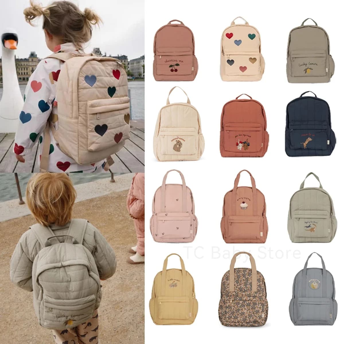 Neue KS Baby Rucksack eltern-kind-Kinder Schul Kindergarten Taschen Marke Reisen Kirsche kinder Jungen Mädchen Mama Lagerung