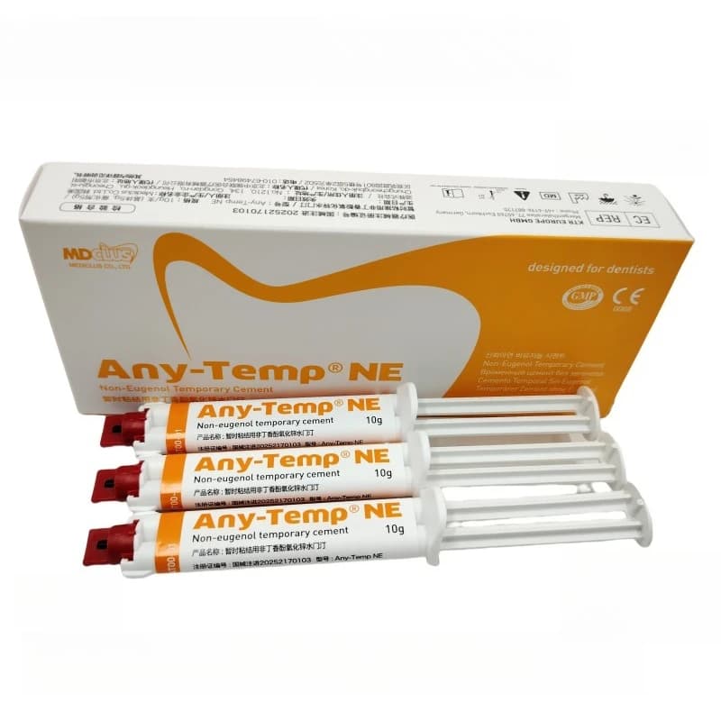 Dental Temporärer Klebstoff 10g/Röhre No-Eugenol Zinkoxid Glas Ionomer Zement Temporärer Kronenkleber Dental Füllmaterialien