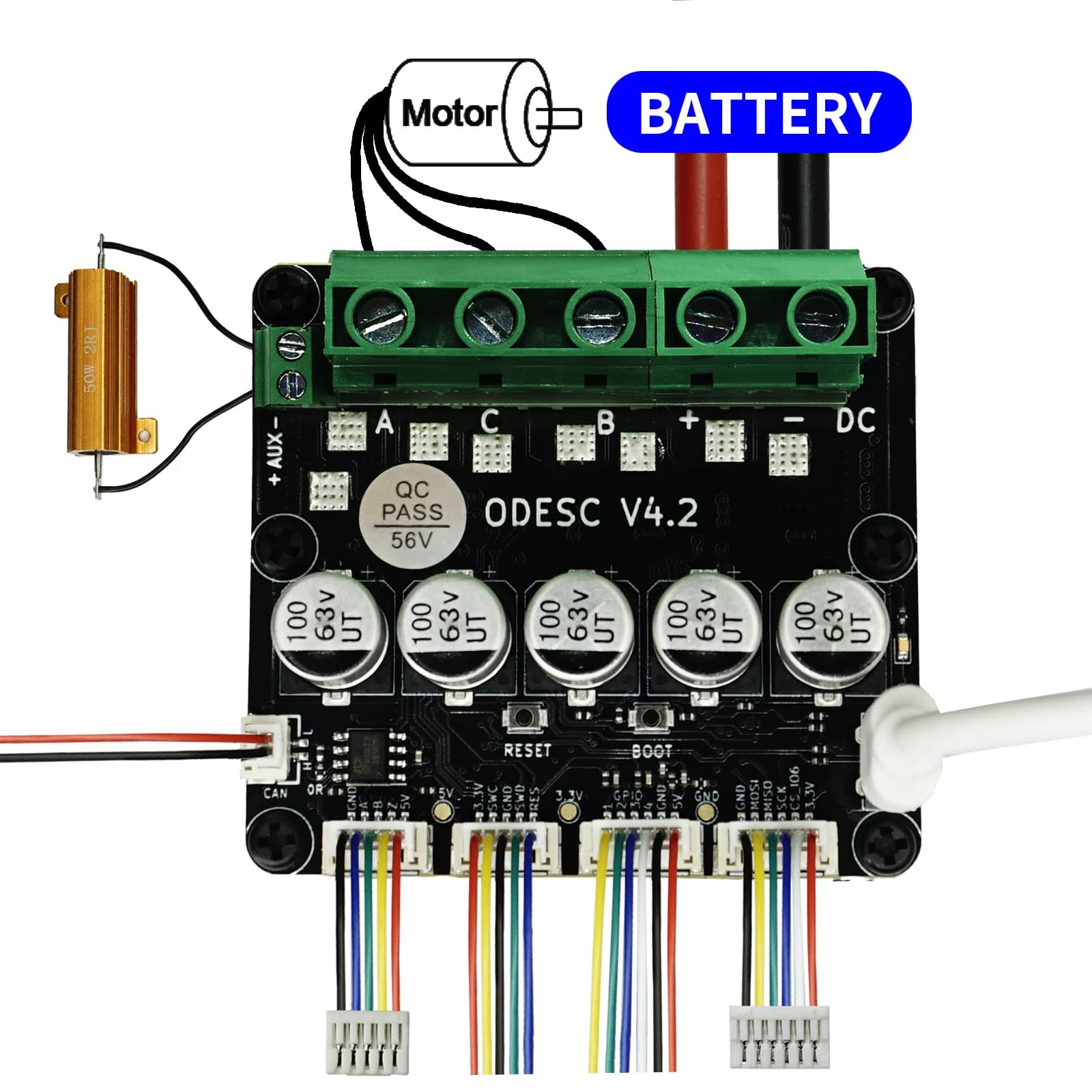 Odesc v3.1 Hochleistungs-Hochleistungs-Servomotor steuerung mit einem Antrieb, basierend auf einem Upgrade 4,2.
