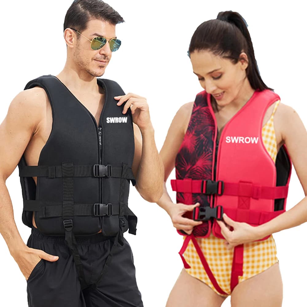 Tragbare Mode Erwachsene Kinder Schwimmweste Neopren Schwimmweste Wassersport Angeln Kajak Surfen Schwimmweste 2023