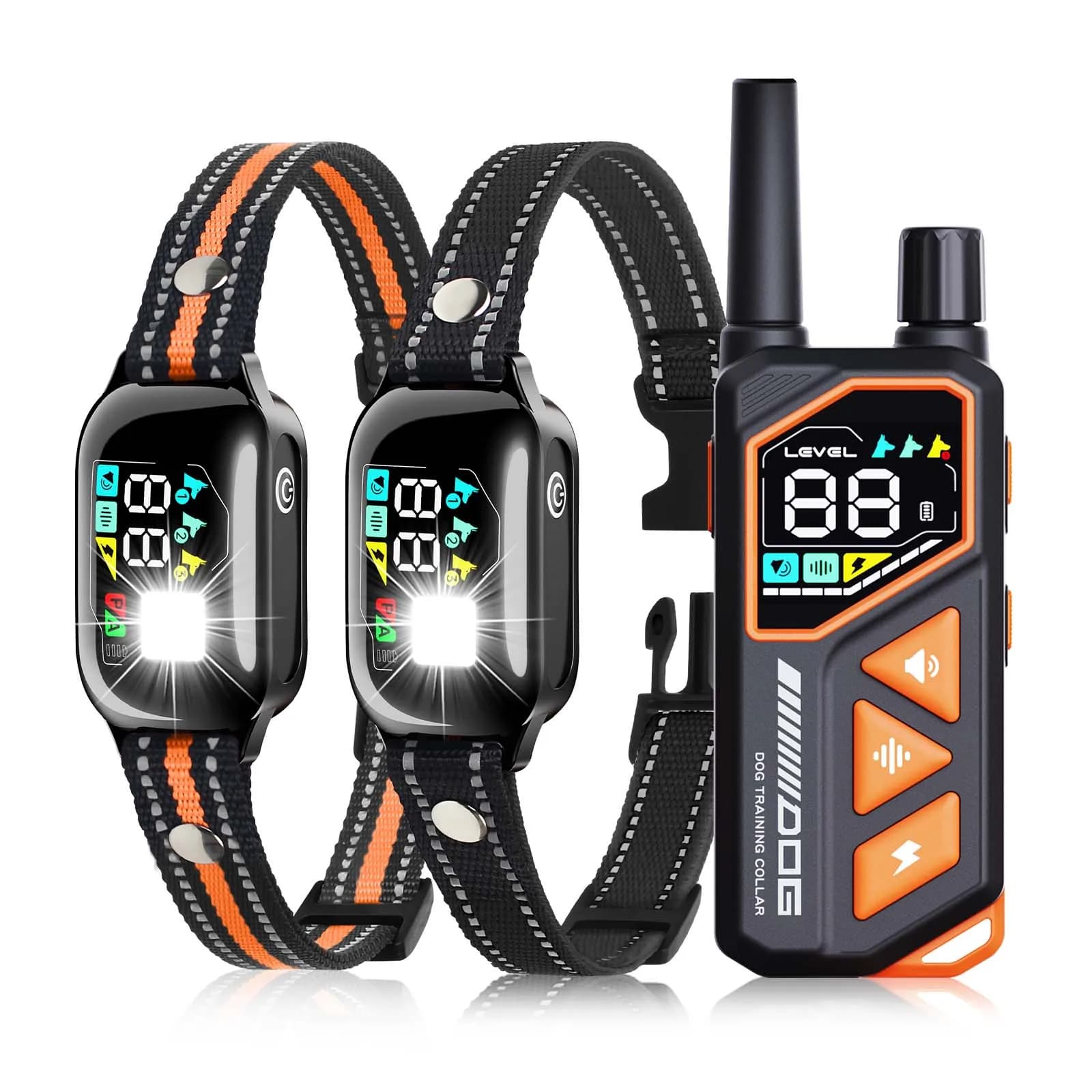 2026 Neues KI-Elektrohalsband für 10-120 lbs Hunde, 3300ft 2-in-1 Automatisches Hundetrainingshalsband, IPX7 Wasserdichtes Hunde-Erziehungshalsband