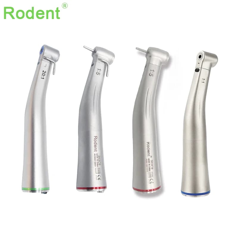 Roter Ring, zunehmender Handstück mit niedriger Geschwindigkeit, externer/interner Wasserspray, 1:5/1:1/20:1 Winkelstück mit Glasfaser