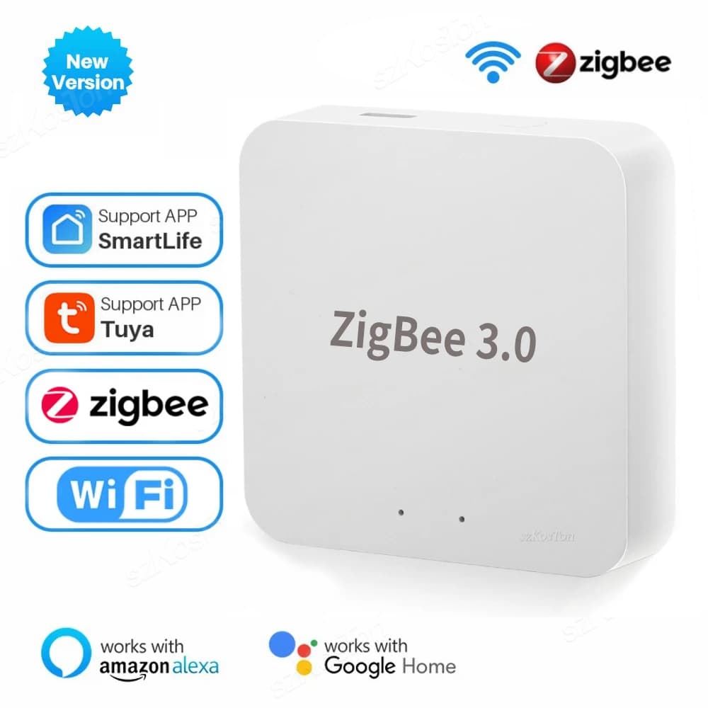 Tuya Zigbee 3.0 Gateway Hub Smart Home Wireless Bridge Smart Life APP Fernbedienung Automatisierungsgerät Funktioniert mit Alexa Google