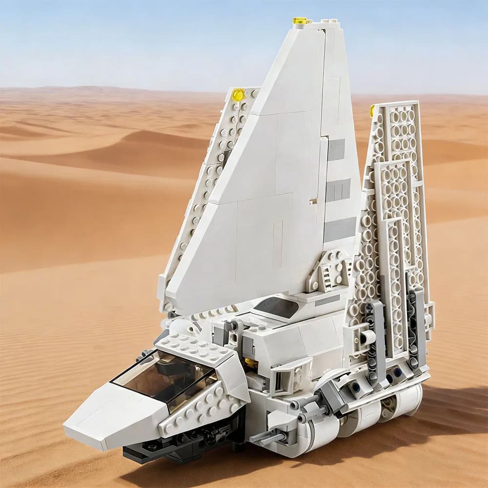 660-teiliges MOC Berühmte Filmserie Mini Fliegende Maschine Empire Shuttle Modell Bausteine Geburtstagsgeschenk Festtagsgeschenk