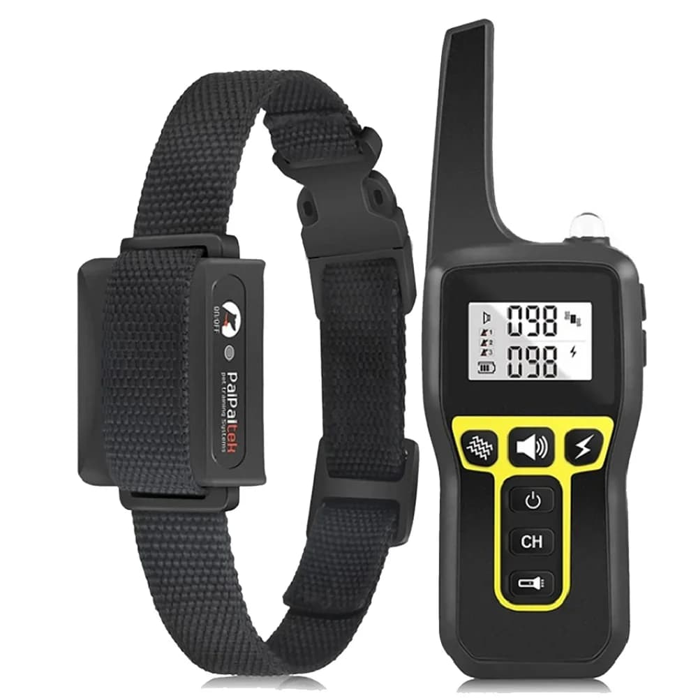 1000 m Hundetrainingshalsband, universelles Hunderindhalsband, wasserdicht wiederaufladbar, Hundeschockhalsband mit Fernbedienung und automatischer