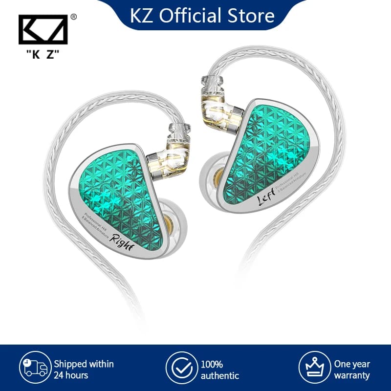 KZ AS16 Pro In Ear Wired Kopfhörer 16BA Balanced Armature HIFI Bass Monitor Kopfhörer Noise Cancelling Ohrhörer Sport Headset