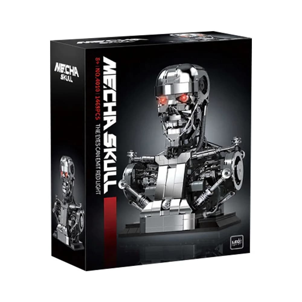AUF LAGER DK4010 MOC Technischer Mechanischer Terminator Halbkörper-Kopf Bausteine Modell Bausteine Spielzeug für Jungen Weihnachtsgeschenk-Set