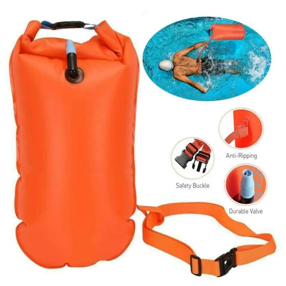 Aufblasbare Schwimmboje mit Leichtgewicht-Luftkissen und Hüftgurt für Wassersport-Aufbewahrung und Schwimmhilfe