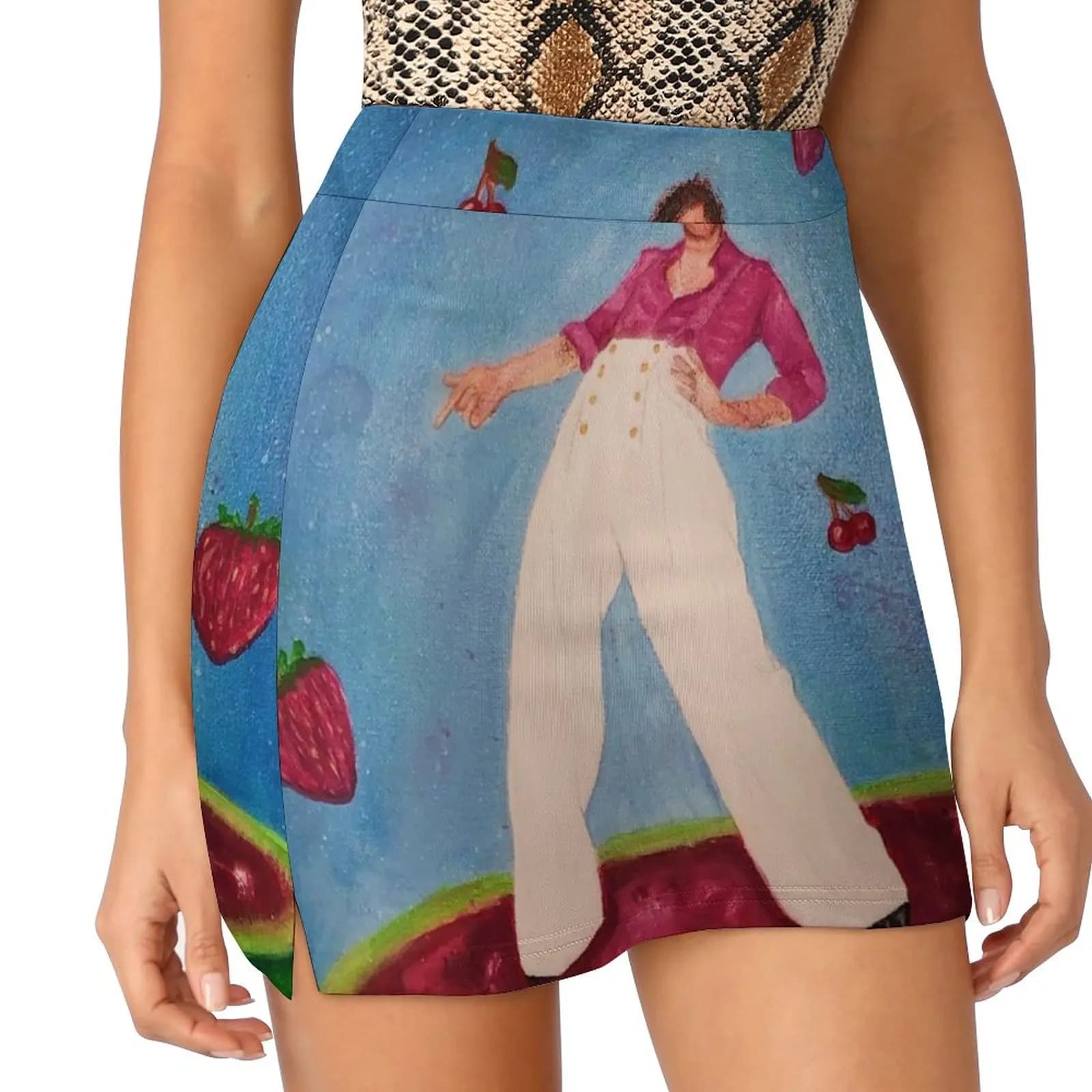Wassermelone Zucker Koreanische Mode Rock Sommer Röcke Für Frauen Licht Beweis Hosen Rock Wassermelone Zucker Wassermelone Zucker Fein